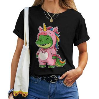 Costume De Licorne En Crocodile Kawaii Pour Filles Et Enfants T-shirt femme - Cadeauxyz