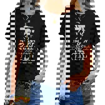 Crazy Horse Girl 、ストレスを感じたエクエストリアン愛好家へのギフト レディースTシャツ - Kawaiitshirt