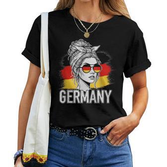 Deutsches Mädchen Frau Flagge Deutschland Fan Trikot T-shirt Frauen - Seseable