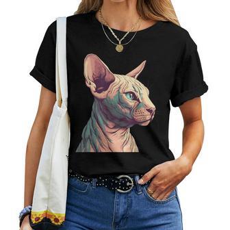 Diseño Artístico Estampadophynx Cat Lover Ownerphynx Mom Dad Cat Camiseta de mujer - Regaloses