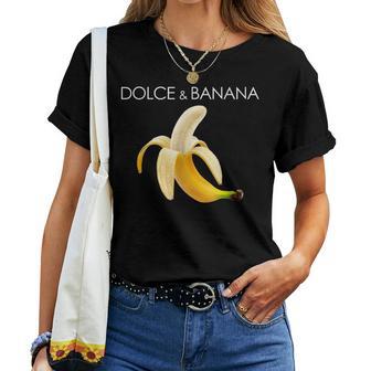 Dolce And Banana T Cute Graphic Banana レディースTシャツ - Kawaiitshirt