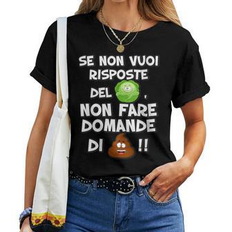 Donnae Nonuoi Risposte Del Cavolo Non Fare Domande Di Merda1 Con Collo A Maglietta da donna - Novitaregali