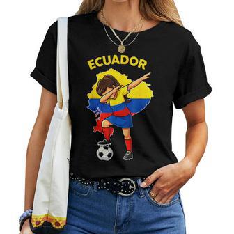 Ecuadoriano Ragazza Dab Posa Calcio Ecuador Maglietta da donna - Novitaregali