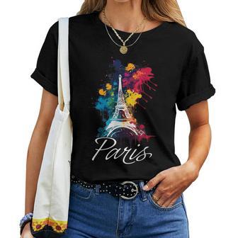 Eiffelturm Paris Mädchen Reise Urlaub Frankreichouvenir T-shirt Frauen - Seseable