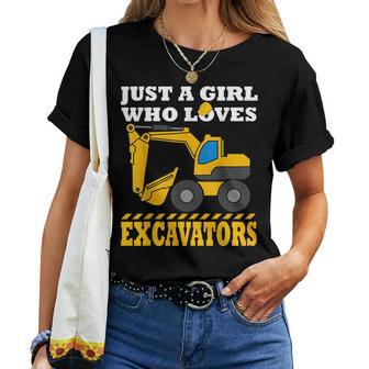 Excavadora Regalo Chicas Construcción Regalos Camiseta de mujer - Regaloses