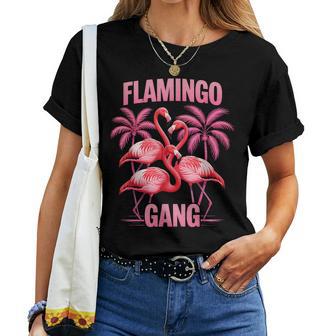 Flamingo-Gang T-shirt Frauen - Seseable
