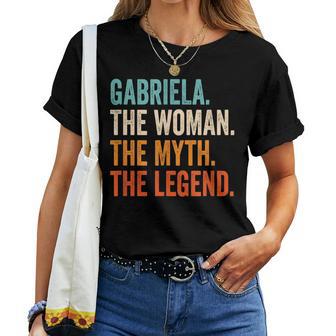 Gabriela The Woman The Myth The Legend Nome Gabriela Maglietta da donna - Novitaregali
