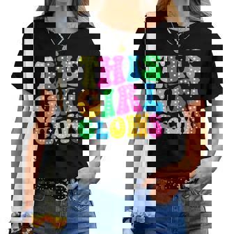 Groovy This Girl Glows For Girls Women T-shirt | Seseable CA