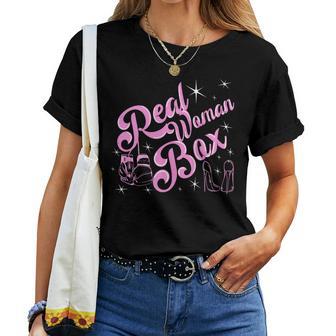 Guantes De Boxeo Rosa Real Woman Box Bóxer In Mangas Camiseta de mujer - Regaloses