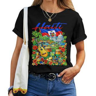 Haitian Flag Day Haiti Pride Culture First Black Women Women T-shirt | Mazezy