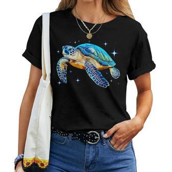 Hawaiian Sea Turtle Hawaii Vacation Beach Summer Women T-shirt | Mazezy