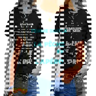 Imple Peche Apéro Humour Pecheuse Drole T-shirt femme - Cadeauxyz