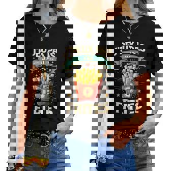 Je Peux Pas J'ai Frites Cadeau Friteuse Homme Food T-shirt femme - Cadeauxyz