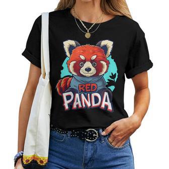 Joli Costume De Panda Rouge Pour Adultes Et Enfants T-shirt femme - Cadeauxyz
