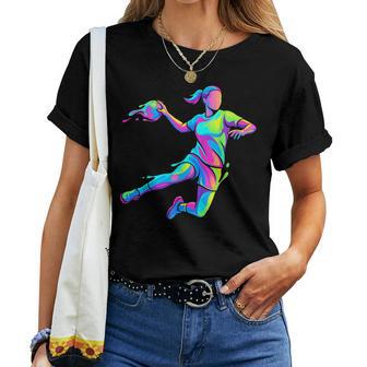 Joueur De Handball Enfant Fille T-shirt femme - Cadeauxyz