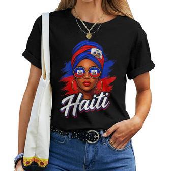 Jour Du Drapeau Haïtien Fière De La Fille Haïtienne T-shirt femme - Cadeauxyz