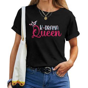 K-Drama Queen Divertido Drama Coreano Para Niñas Camiseta de mujer - Regaloses