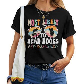 Most Likely To Be Beaching All Summer End Of Year Teacher Women T-shirt | Mazezy