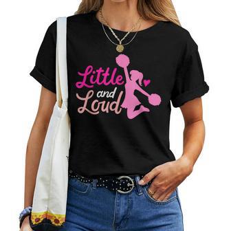 Little And Loud チアリーダー コスチューム チアリーディング 女の子 レディースTシャツ - Kawaiitshirt