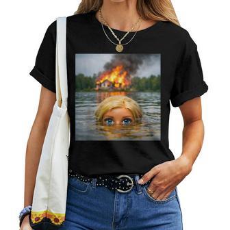 Lustige Puppe Gesicht Kleidung Meme Frauen Männerintagechwimmen T-shirt Frauen - Seseable