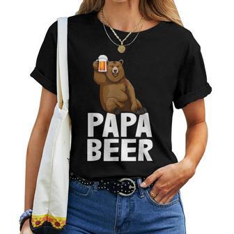 Magliette Papa Beer Beer Bear Beer Lovers Maglietta da donna - Novitaregali