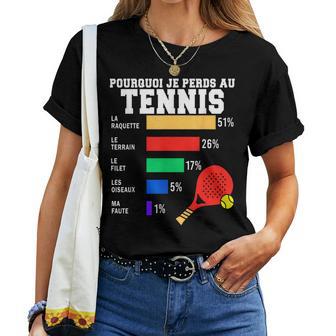 Maillot Tennis Perdant Humour Joueur De Tennis Homme T-shirt femme - Cadeauxyz