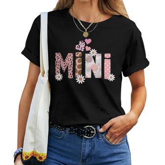 Mama & Mini Floral Mommy & Me Mommy & Daughter Matching Women T-shirt | Mazezy