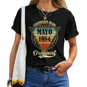 Mayo 42 Años Regalo Cumpleaños Hombre Original 1984 Camiseta de mujer - Regaloses