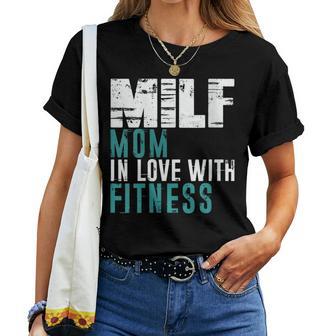 Milf Mom Fitness De Regalo Cuello Camiseta de mujer - Regaloses