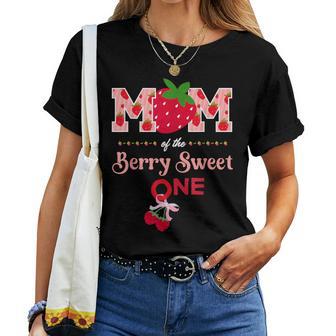 Mom Of The Berryweet One First Birthday Fragola Maglietta da donna - Novitaregali