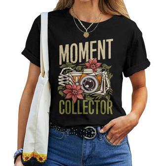 Moment Collector カメラマン カメラ メンズ レディース 写真 レディースTシャツ - Kawaiitshirt