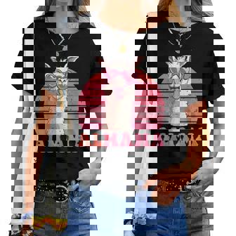 Mütter Almama Lama Mama Lustiges Alpakas T-shirt Frauen - Seseable