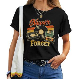 N'oubliez Jamais Le Classique Rétro Down Memory Lane Des Années 80 T-shirt femme - Cadeauxyz