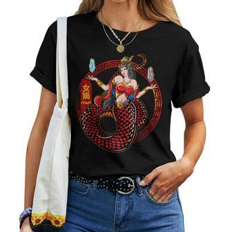 Nu Wa Mutter Göttin Chinesische Mythologie Götter Mythische Gottheit T-shirt Frauen - Seseable
