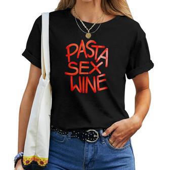 Pastaex Wine – Divertente Per Alimenti & Lifestyle Maglietta da donna - Novitaregali