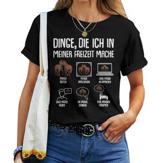 Pferd Reiten Mädchen Damen Kinder Pferde T-shirt Frauen - Seseable