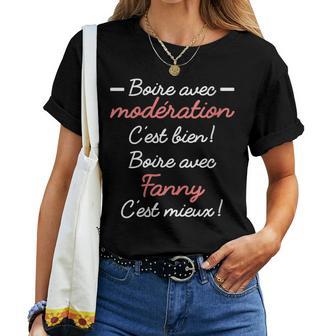 Phrase Personnalisée Humoristique Apéro Bière Fanny T-shirt femme - Cadeauxyz