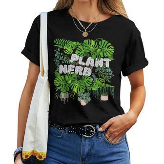 Plant Nerd Monstera Planta De Interior Camiseta de mujer - Regaloses