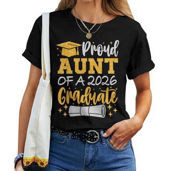 Proud Aunt Of A 2026 Graduate Class Of 2026 Graduation Women T-shirt | Mazezy