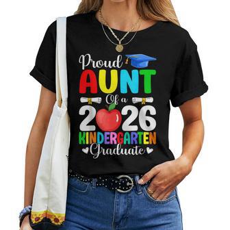 Proud Aunt Class Of 2026 Kindergarten Graduate Graduation Women T-shirt | Mazezy