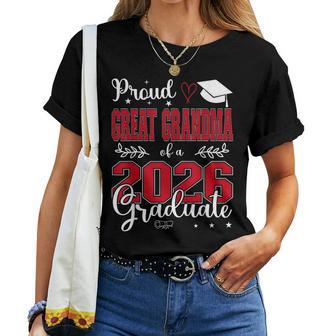 Proud Great Grandma Of A Class Of 2026 Graduate Graduation Women T-shirt | Mazezy