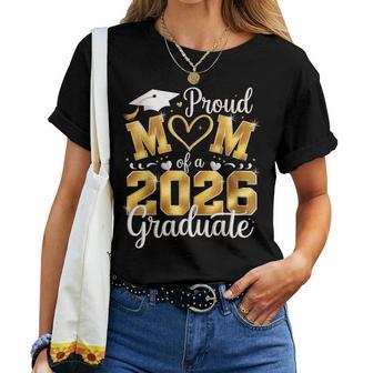 Proud Mom Of A Class Of 2026 Graduate Senior Graduation Women T-shirt | Seseable UK