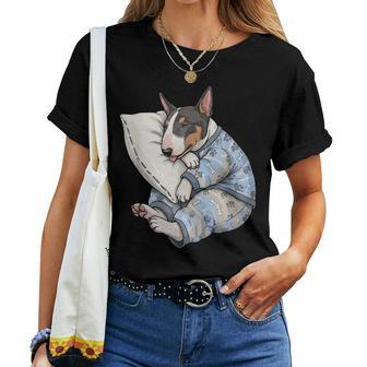 Pyjama Amusant Bull Terrier Endormi Pour Hommes S Enfants T-shirt femme - Cadeauxyz