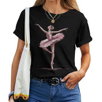 Ragazza Balletto Danza Ballerina Danzatrice Ballerine Maglietta da donna - Novitaregali