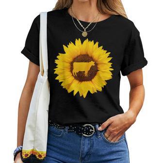 Regalo Deaca Para Es Y Hombresaquillas Granja Ganado Girasol Amante Camiseta de mujer - Regaloses