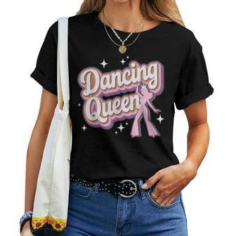 Retro 70Er Jahre Disco Era Dancing Queen T-shirt Frauen - Seseable