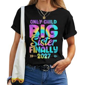 Retro Only Child Expires 2027 Promoted To Big Sister Finally Women T-shirt | Seseable UK
