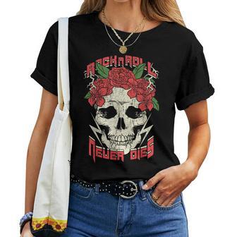 Rock And Roll Guitarraintage Rock Música Camiseta de mujer - Regaloses