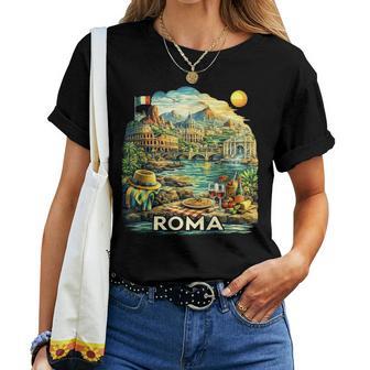 Roma Italiaouvenir Roma Italia Camiseta de mujer - Regaloses