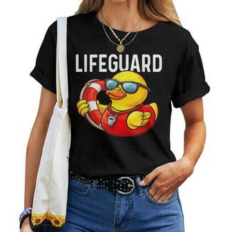 Salvavidas Patito De Pato Amante Del Pato De Goma Camiseta de mujer - Regaloses